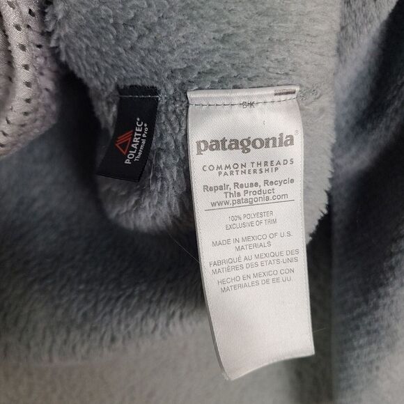 Patagonia Snap T Sweater Jacket - Grey Polartec Re-Tool Pullover, Women's Size S - Picture 4 of 7